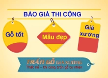 Báo giá thi công trần gỗ tự nhiên