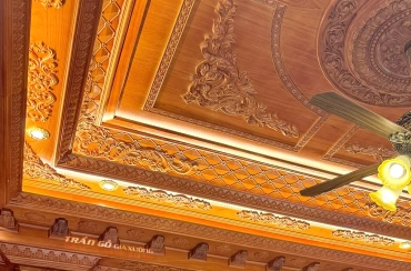 Trần gỗ phòng thờ - mã số: TPT-01