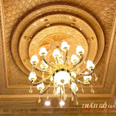 Trần gỗ cấp - hộp