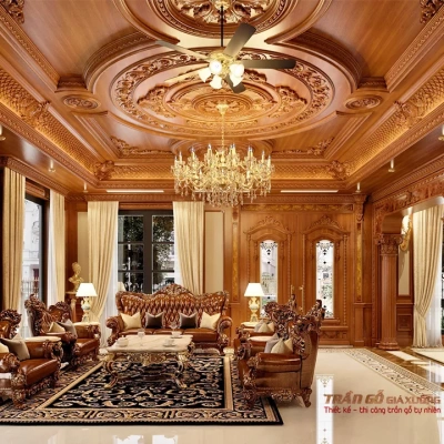 Trần gỗ cổ điển